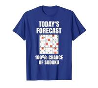 Sudoku T-Shirt as Number Puzzle Sudoku T-Shirt, Men, Royal Blue, Small