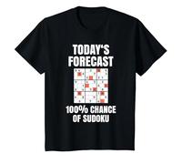 Sudoku T-Shirt as Number Puzzle Sudoku T-Shirt, Youth, Black, Small