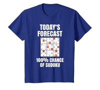 Sudoku T-Shirt as Number Puzzle Sudoku T-Shirt, Youth, Royal Blue, Medium