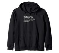 Sudoku The Art Of Being Happy With A Lot Of Problems Zip Hoodie