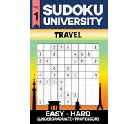Sudoku University - Undergraduate - Professor Vol. 1 (Travel Edition): Travel Size 5x8 Easy - Hard Sudoku Puzzle Book with 300+ Puzzles, Answer Key Included