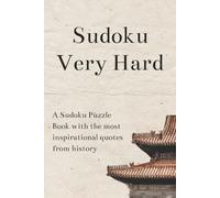 Sudoku Very Hard Book: Sudoku Book Very Hard | Puzzles Book | 50+ Puzzles, 110 Pages | 6x9 Inches | Solutions Included | Very Difficult
