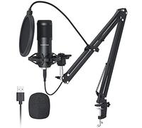 SUDOTACK USB Condenser Microphone for PC: Cardioid Recording Mic Kit with Boom Arm for Podcasting, Twitch, Gaming, YouTube, Streaming, Home Studio, Voice-over (ST-800)