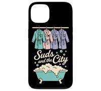 Suds and the City Spa Humor Robe Squad Bubble Bath Parody Case for iPhone 13
