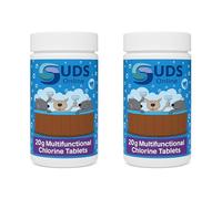 SUDS-ONLINE 100 X Chlorine 20g Multifunctional Tablets for Spa/Hot Tub/Swimming Pool