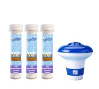 SUDS-ONLINE Chlorine Floating Dispenser with 30 x 20g Tablets for Pools Spa Hot Tub