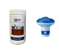 SUDS-ONLINE Floating Dispenser + 50 BROMINE Tablets 20g Hot Tub Swimming Tablet