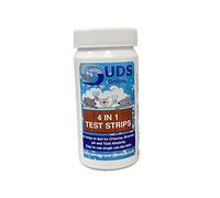 SUDS-ONLINE Premium 4-Way Test Strips Free Chlorine/BROMINE,PH And Total Alkalinity For Tub Testing Dip Swimming Pool - 50 Test Strips