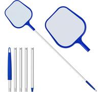 SUDS-ONLINE Swimming Pool Leaf Skimmer Net With 5 piece 48'' pole Leaf Remover Cleaner