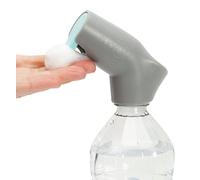 Suds2Go Refillable Caps, 2 Pack - Universal Fit Turns Most Disposable Water Bottles Into A Hand Washing Station - Includes Refillable Soap Reservoir - Conveniently Sized to Take on the Go - Grey