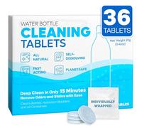 Sudstainables SoJourner Bags Water Bottle Cleaning Tablets - 36 Pack, Chlorine & Odor Free, Hydration Bladder and Water Bottle Cleaner Tablets, Removes Stubborn Stains & Odors