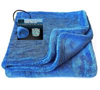 Sudz Budz® Premium Twisted Loop Microfibre Car Drying Towel XXL 1200GSM | 90 x 60cm, Fast Streak-Free Drying, Ultra-Soft, Super Absorbent Cleaning Cloth | Thick, Dual-Sided, Edgeless, No Scratch Towel