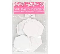 Sue Daley Designs 1" Hexagon EPP Papers for English Paper Piecing | Made for Riley Blake Designs | 100 Pre-Cut Die-Cut Hexies | Reusable Silk-Coated Cardstock Templates for Quilting & Sewing