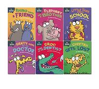 Sue Graves Experiences Matter 6 Books Set Giraffe, Rhino, Elephant, Little Tiger, Croc, Cheetah