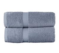 Sue Rossi 100% Egyptian Combed Cotton Hand Towels, Pack Of 2, Very Soft & Absorbent, Quick Dry 600gsm Thick Bathroom Or Kitchen Towel Set. (Pacific Blue)