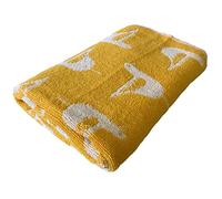 Sue Rossi 100% Turkish Cotton Towels, Quality Jacquard Designs, Very Soft & Absorbent, Quick Dry 500gsm Thick Bathroom Or Kitchen Towel (Bath Towel, Yellow Bird)