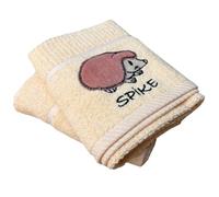 Sue Rossi Embroidered Turkish 100% Cotton Tea Towels Set of 2 - Premium Kitchen Hand Towels, Soft, Absorbent, Cleaning Drying Dish Cloths, Decorative Kitchen Linen Set (Lemon Hedgehog)