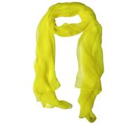 Sue Rossi Ladies Chiffon Scarf For Women UK Plain Women's Neck Scarves & Wraps Long Soft Sheer Girls Headwrap Headscarf Special Occasion Fashion Scarfs 160x50cm (Yellow)