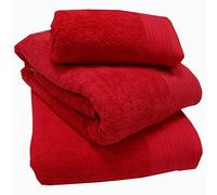 Sue Rossi Ltd Luxury 100% Egyptian Cotton Towels 600 GSM Thick Soft Face Hand Bath Towel Bath Sheet XL Super Sheet And Colours (Red, Bath Towel)
