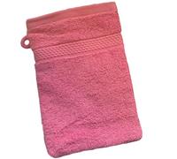 Sue Rossi Towels 100% Turkish Combed Organic Cotton, 600gsm Thick, Plush Soft & Highly Absorbent, Quick Dry Home Or Hotel Quality Bathroom Towel (Pink, Face Wash Mitt)