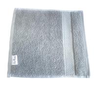 Sue Rossi Towels 100% Turkish Combed Organic Cotton, 600gsm Thick, Plush Soft & Highly Absorbent, Quick Dry Home Or Hotel Quality Bathroom Towel (Silver Grey, Face Cloth Flannel)