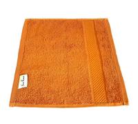 Sue Rossi Towels 100% Turkish Combed Organic Cotton, 600gsm Thick, Plush Soft & Highly Absorbent, Quick Dry Home Or Hotel Quality Bathroom Towel (Orange, Face Cloth Flannel)