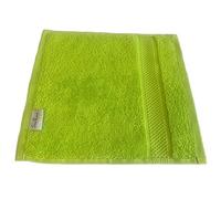 Sue Rossi Towels 100% Turkish Combed Organic Cotton, 600gsm Thick, Plush Soft & Highly Absorbent, Quick Dry Home Or Hotel Quality Bathroom Towel (Lime Green, Face Cloth Flannel)