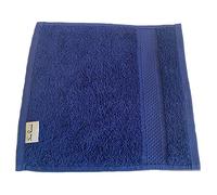 Sue Rossi Towels 100% Turkish Combed Organic Cotton, 600gsm Thick, Plush Soft & Highly Absorbent, Quick Dry Home Or Hotel Quality Bathroom Towel (Navy Blue, Face Cloth Flannel)