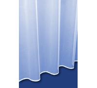 Sue White. Plain Lead Weighted Voile Net Curtain. Multiple Drops. Sold By The Metre (54" Drop (137cm))
