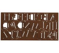 Sue Wilson Expressions Collection-Art Deco Alphabet-Upper Case Die Set, Steel, Metal, Letter 1.9 cm high