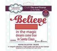 Sue Wilson - Festive Collection - Believe - Craft Die and Stamp Set