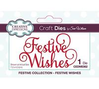 Sue Wilson - Festive Collection - Festive Wishes - Craft Die Set CEDME062