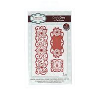 Sue Wilson Festive Collection-Poinsettia Corner Border & Tag Set, Steel, Metal, Largest Die 15.4 x 3.9 cm