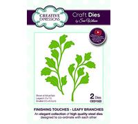 Sue Wilson Finishing Touches Collection - Leafy Branches Die Set, Metal, Largest Die 4 x 7.5 cm, CED1522