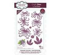 Sue Wilson Finishing Touches Pom Mums-Craft Die, Metal, Largest 5.5 x 4.4 cm,CED1528