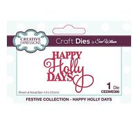 Sue Wilson - Mini Expressions - Happy Holly Days - Craft Die