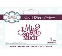 Sue Wilson - Mini Expressions - I Miss You So Much - Craft Die