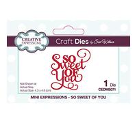 Sue Wilson - Mini Expressions - So Sweet of You - Craft Die