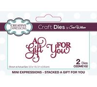 Sue Wilson - Mini Expressions - Stacked A Gift for You - Craft Die