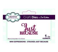 Sue Wilson - Mini Expressions - Stacked Just Because - Craft Die