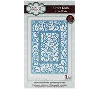 Sue Wilson Scattered Leaves Background, Metal, 16 x 11 cm