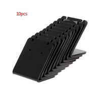 SueaLe 10 Pcs/Set Earrings Shelf Display Stand Holder L Shape Rectangle Acrylic Professional Ear Jewelry Show Bracket Metal Necklace Organizer Display