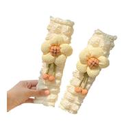 SueaLe 2Pcs Flower Inspired Belt Protectors Cotton Blend Shoulder Covers Fast Installation Under 3 Seconds Soft Shoulder Pad for Seat Belt
