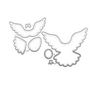 SueaLe 3D Dove Cutting Dies Metal DIY Stamps Craft Template Mould Stencils