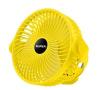 SueaLe 7.3inch Gazebo Fan USB Rechargeable Camping With Hook 3-Speed Ceiling 1200mAh Hanging For Outdoor Activities Ceiling Fan