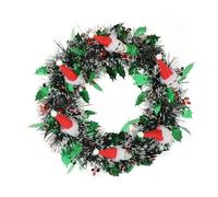 SueaLe Artificial Floral Wreath Christmas Skull For Front Door Mantels Window Halloween Decoration Indoor And Outdoor Christmas Skeleton