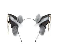SueaLe Bloodsucker Ears Headbands Halloween Bats Headwear Carnivals Costume Props For Halloween Anime Conventions Adjustable Wire Cats Ear Hair Clip