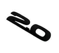 SueaLe Decorative Rear Trunk Badge Sticker Automotive Accessory 3D ABS 2.0 2.5 Shaped Car Car Emblems Badge Decal Sticker Decorative Emblems Rear Trunk Automotive Accessories