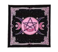 SueaLe Divinations Tablecloth Star Moon Pattern Astrology Tarots Card Tablecloth Altars Cloth Divinations Board Game Accessory Card Table Cloth Wall Decors
