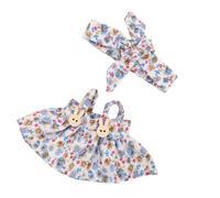 SueaLe Elegant Doll Dress For Plush Dolls 17cm Figure Dolls Clothes With Bowknot Hairband And Skirt Great For Children Gifting Doll Outfits Collector
